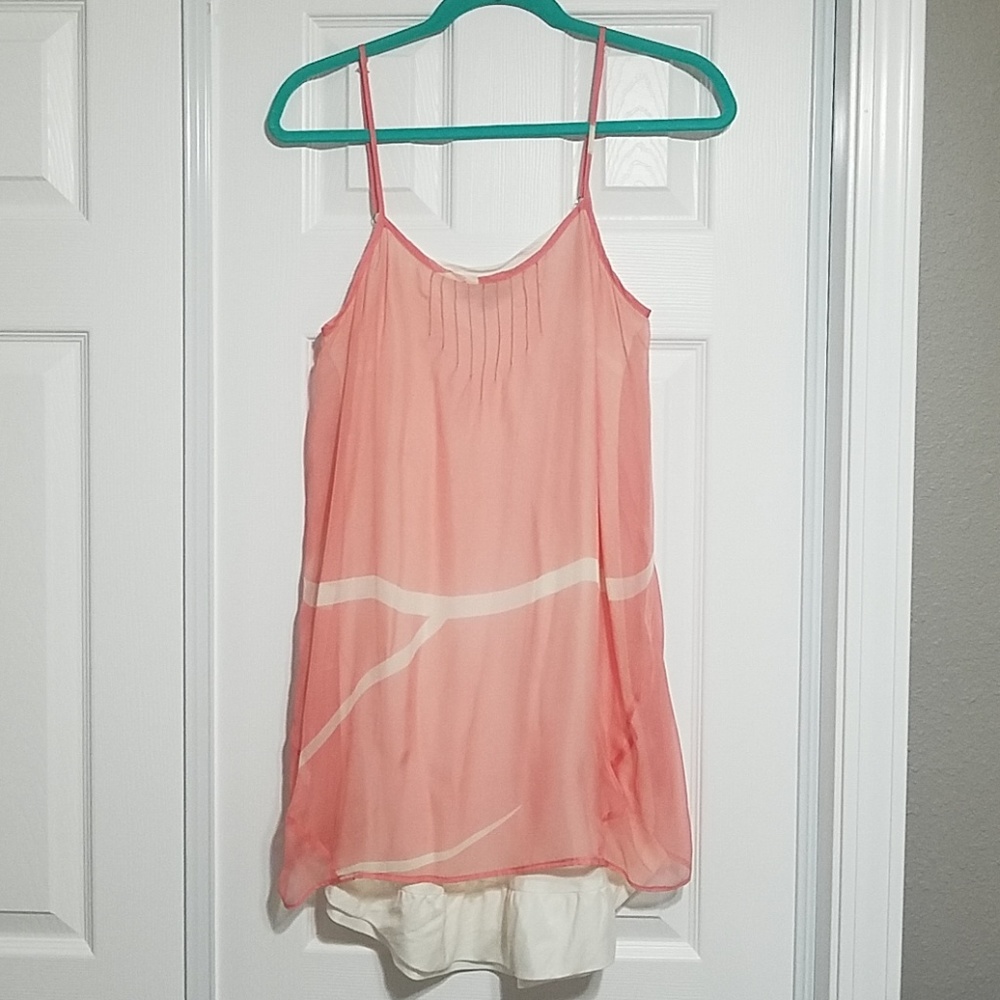 Alice Ritter Pink Coral White Dress